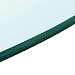 vidaXL Superficie de Mesa Redonda Trasnparente Cristal Templado 900mm Tablero