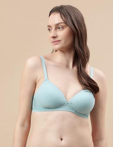 Image of Marks & Spencer NW Solid OPP Bra Light Blue