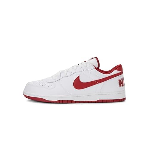NIKE Big Low, Sneaker Hombre, White Gym Red, 44 EU