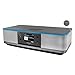 WiFi/WLAN günstig Kaufen-Soundmaster Highline ICD2023SW Stereoanlage Internetradio WLAN 2,4/5 GHz LED Ambientebeleuchung DAB+ Bluetooth CD-Player USB MP3 APP Farbdisplay Wecker