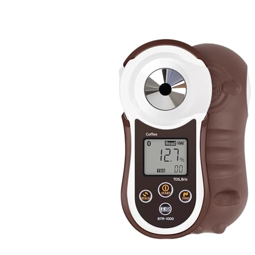 MYXJX Refractómetro, Refractómetro Digital de café TDS Brix con Bluetooth, densitómetro Inteligente for, Prueba concentración, 0-26%, 0-23