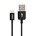 [Apple MFI Certified] [iOS9 Compatible] Omars 3ft / 0.9m Lightning 8pin to USB SYNC Cable Charger Cord for Apple iPhone 5, 5s, 5c, 6, 6 Plus, 6s, 6s Plus, iPod touch 5, 6, iPod nano 7, iPad Mini 1, 2, 3, 4, iPad 4, Air, Air 2, iPad Pro (Black)