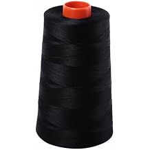 Aurifil 2692 Mako 50 Wt 100% Cotton Thread, 6,452 Yard Cone Black