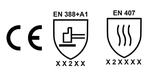 Ofenhandschuhe Kitchen, Le Chef, 1 Paar, PSA-Kategorie II bis 250°C hitzebeständig, geprüftes und zertifiziertes Produkt