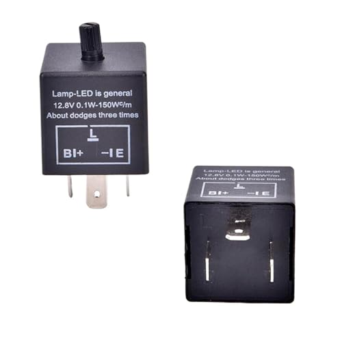 Relé LED de 3 pines CF13 ajustable para viajar seguro con luces de coche 12V