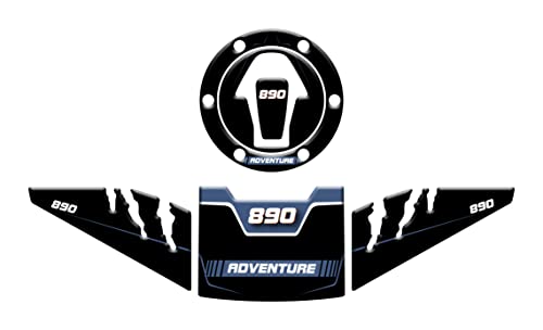 Kit pare-boue KTM Adventure 890 bleu protection latérale 3D