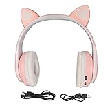 [Regalo favorito de los niños] El diseño de luz LED de oreja de gato independiente de este auricular, la luz deslumbrante y la calidad de sonido en movimiento, son muy apreciados por los niños y son una excelente opción para los regalos de los niños.