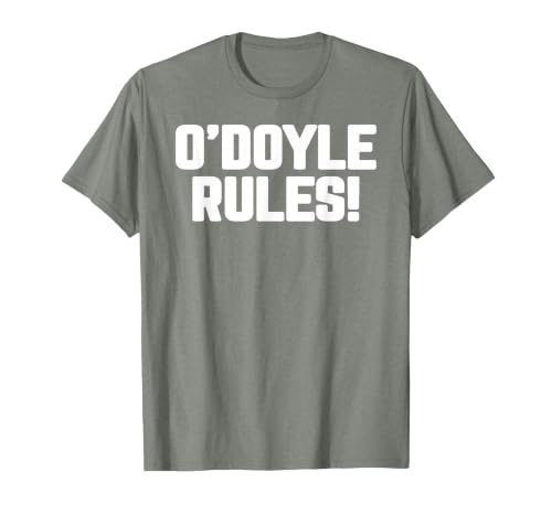 O'Doyle Rules Funny Family Motto Classic Quirky Catchphrase T-Shirt, Men, Olive Heather, XX-Large