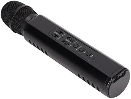 Zunate K6 Wireless Bluetooth Microphone, Portable Handheld Microphone Speaker Machine, 2000mAh Battery, Bluetooth Microphone for Karaoke Birthday Home Party(Black)