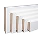 Produktbild Weiße Sockelleisten Weimarer Profil MDF Folie 60/80/100/120mm [SPARPAKET] (40mm Höhe, Musterstück/ca. 10cm)
