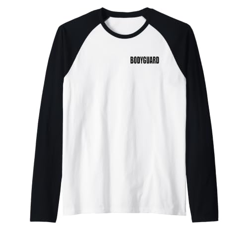 Body Guard T-Shirt de sécurité pour Uniforme (Design Double Face) Manche Raglan