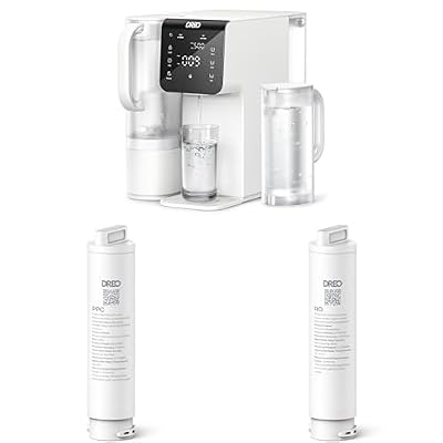 Dreo Reverse Osmosis Water Filter, with 4-Year Replacement Filter Set, Up to 8000L (2100 Gallons) Purified Water Volume, 7-Stage RO Water Filtration System, 3:1 Pure to Drain, Reduce TDS PFAS