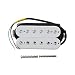 FLEOR Alnico 2 Humbucker Pickup 8-9K Electric Guitar Pickup Bridge Humbucker, White