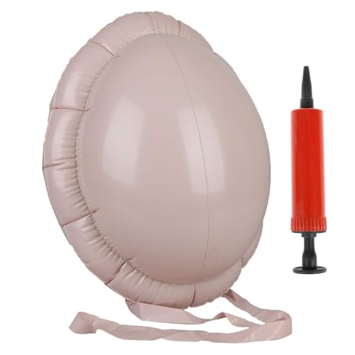 Fake Pregnant Belly Inflatable Christmas Santa Claus Beer Belly with Mini Inflator for Halloween Christmas Cosplay Props Pregnant Woman Fake Bellys