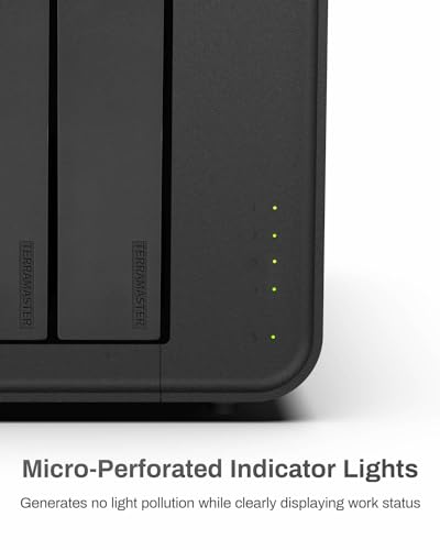 Image of TERRAMASTER F4-212 4 Bay NAS - Quad Core CPU, 2GB DDR4 RAM, Network Attached Storage Personal Cloud with Rich Backup Solutions (Diskless)