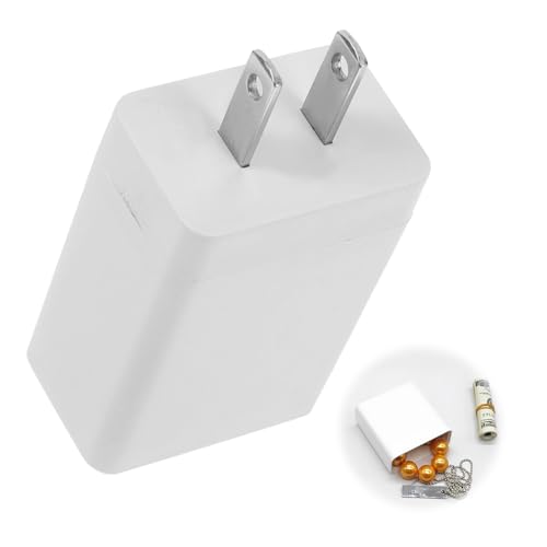 PAVIKE 隠し金庫 充電器 充電器 隠し 場所 偽物 隠し金庫 金庫 秘密 隠し場所 コンテナ 現金 金庫 コンパートメント コンテナ 用 ジュエリー 貴重品 リング