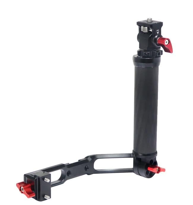 Coyktonty Stabilizer Handle/Extension Aluminum Alloy Grip Mount for DJI RS4/ RS4 PRO/Ronin RS3 Mini/RS3/RS3 Pro/RS 2/RSC2 Gimbal Stabilizer,Adjustable Angle with Fixed Base and Head Mount