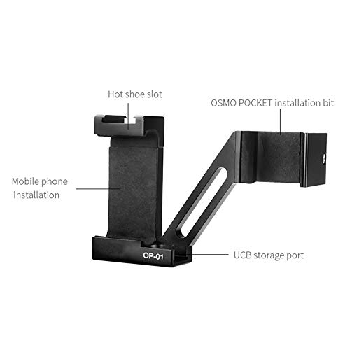 KUIKUI Mini tripé Manbily com kit de suporte fixo para celular OSMO Pocket Ballhead Camera