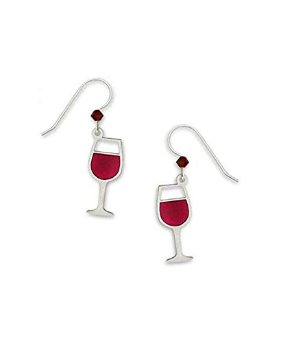 Sienna Sky Red Wine Glass Drop Earrings 1115 2