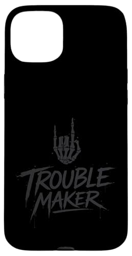 Troublemaker �X�P���g�� ���b�N �n���h �p���N ���� �j�̎q ���̎q �L�b�Y �X�}�z�P�[�X iPhone 15 Plus �p