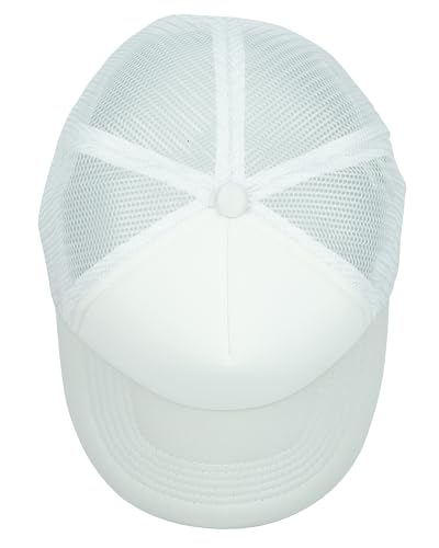 Image of Gelante 12 Pcs Sublimation Blank Trucker Hats - 5 Panel Mesh Snapback Baseball Cap Bulk