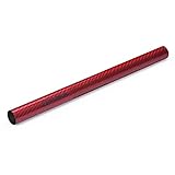 Khose Carbon Fiber Tube Replacement - Kitosun Original Hookah Accessories Exclusive Sleeves for K-Hose 100% Real Carbon Fiber Thick Sturdy & Shining (Bright Wine Red)