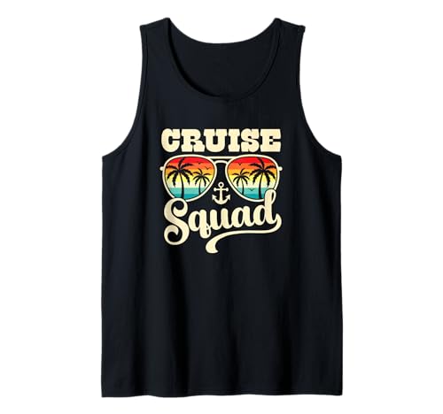 Cruise Squad Vacaciones Familiares 2025 Crucero Camiseta sin Mangas