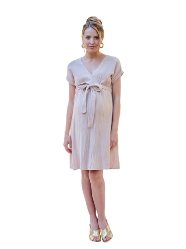 ENVIE DE FRAISE Kleid für Schwangerschaft & Stillzeit Bio-Baumwolle tonfarben 40 für 40,49 EUR bei Amazon Bild: ENVIE DE FRAISE Kleid für Schwangerschaft & Stillzeit Bio-Baumwolle tonfarben 40 für 40,49 EUR bei Amazon