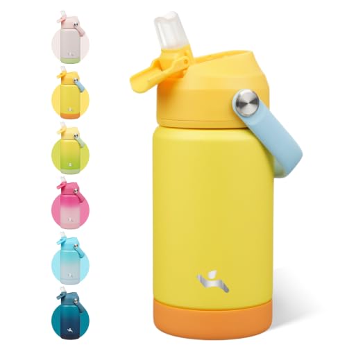 Image of Konokyo 12 oz Insulated Stainless Steel Sports Water Bottle with Straw Lid