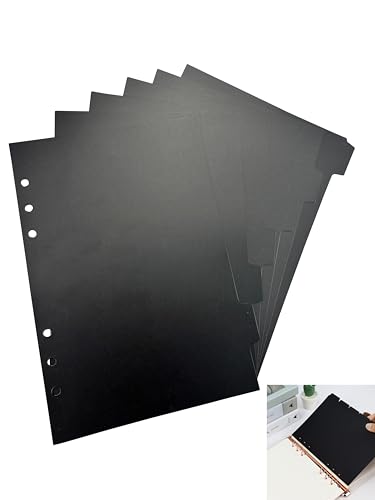 Intercalaires pour journaux A5 noir lot de 6 pour ne plus perdre vos pages importantes