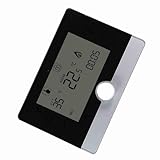 Omquot Termostato Caldaia Hermann Saunier Duval Termostato Programable para de Calefacción de Paredes Blancas Negras (Negro)