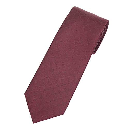 [グッチ] アパレル(ネクタイ) 456520 4B002 ボルドー FEDRA GGパターン ロゴ シルク ネクタイ メンズ [ブランド] [並行輸入品]