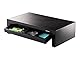 Fellowes Monitorständer Designer Suites, höhenverstellbar um 4 cm, ergonomisch, mit Aufbewahrungsfach, für Monitore bis 21 Zoll BZW. 18 kg