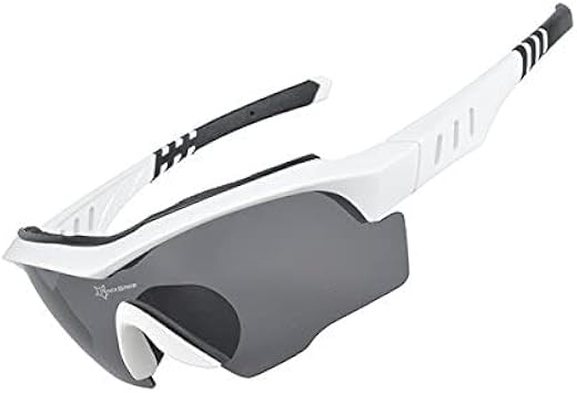 UBERSWEET® White Black 2 Cycling Polarized Sunglasses UV400 Riding Glasses Eyewear Outdoor Sports Bicycle Bike Accessories
