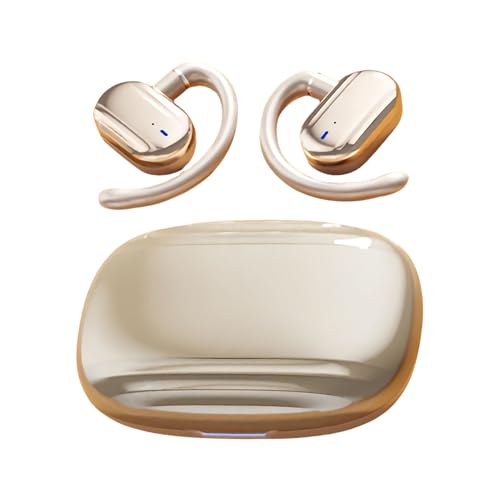 Genérico Auriculares Clip De Conducción Ósea - Auriculares inalámbricos True | Auriculares Inteligentes Impermeables Duración Prolongada para Mujeres Viaje Casa Juego Hombres Teléfonos