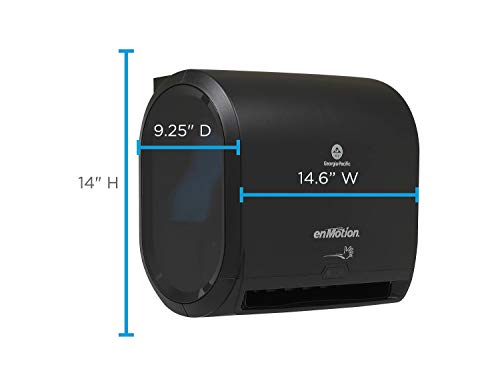 enMotion Georgia Pacific PRO 59488A Impulse 10" 1 Automated Touchless Roll Paper Towel Dispenser, Black