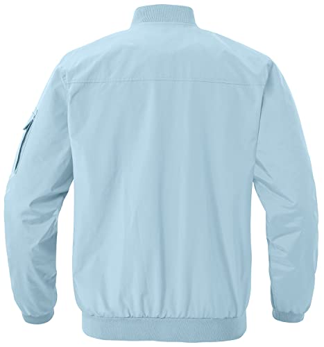 Image of Gopune Men's Windproof Bomber Jacket Lightweight Windbreaker Outdoor Golf Fashion Coat