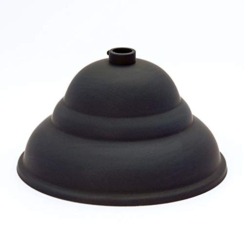 Latón baldaquino flämisch Negro Diámetro 110 mm x 60 mm, 10 Anilla roseta para techo baldachine, baldaquino de lámpara, Lámpara baldaquino y metal baldaquino