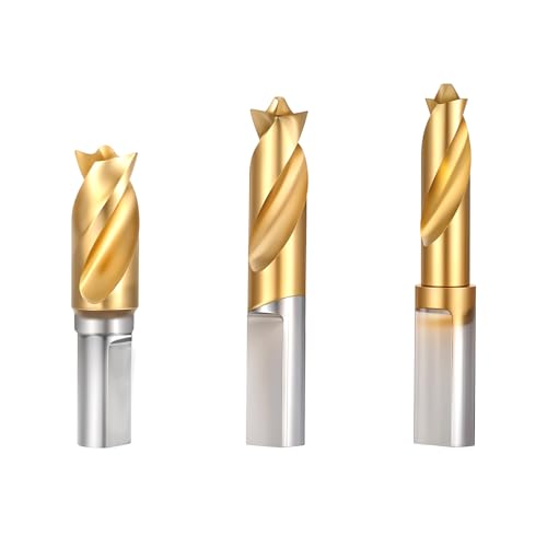3 Pcs Spot Weld Drill Bit, Spot Weld Cutter High Speed Cobalt Steel Weld Cutter Drill Bit with Titanium Coating 1/4-inch (6.5mm), 5/16-inch (8mm), and 3/8-inch (10mm)