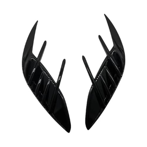 entrada aire capó ventilación para capó coche Ajuste para KIA Stinger 2017-2023, 1 par, alerón cubierta decorativa, piezas rejilla ventilación lateral parachoques trasero coche(Bright Black)