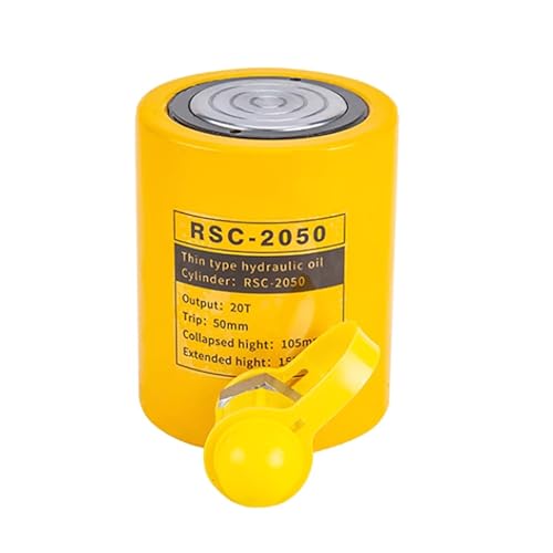 Martinetti idraulici con corsa da 50 mm,Cricchetti con capacità di 10 tonnellate,Cricchetti idraulici utilizzabili a più angolazioni,Cricchetti con retrazione automatica, p(Size:20T/44092lb-2 Stroke)
