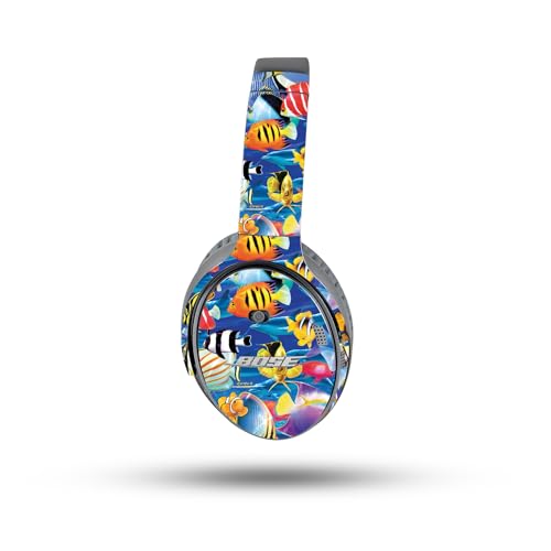 Image of MightySkins Skin Compatible with Bose QuietComfort 35 II Headphones - Tropical Fish | Protective, Durable, and Unique Vinyl Decal wrap Cover | Easy to Apply, Remove, and Change Styles