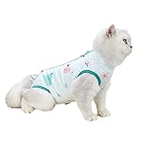 Antideslizante y a prueba de escapes: mejoramos el diseño de este traje de recuperación de cirugía para gatos para adaptarse mejor a las mascotas para que no quieren intentar escapar, cerca del cuerpo sin sentirse atado, como si los seres humanos llevaran ropa. Las mascotas pueden acostarse cómodamente, permite que tu gato haga cualquier cosa sin sentirse obstruidos, pueden beber agua, jugar y comer sin alimentos.