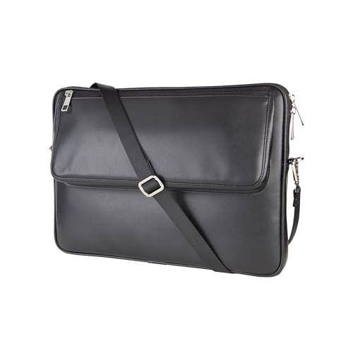 2K S.Deri Laptop Çantası,Tablet Çantası,13.3'' inç,Vegan,Omuz ve Valiz Askılı,Aksesuar ve Evrak Cepli,24 * 34 * 2 cm.,Siyah