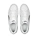 PUMA Men's Smash 3.0 Leather Sneaker White Black Gold-Frosted Ivory, 13
