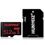 【Tarjeta Micro SD con adaptador de tarjeta SD】 Esta tarjeta micro SD de 512GB viene con un adaptador de tarjeta SD, puede poner la tarjeta micro SD en el adaptador, luego se puede utilizar en cualquier interfaz de tarjeta SD.