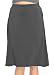 Stretch is Comfort Women's A-Line Skirt Charcoal Gray Medium