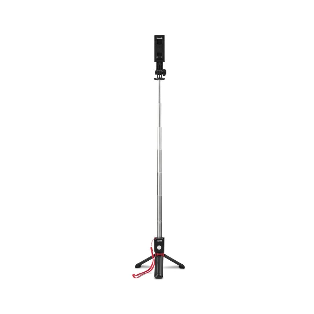 Hama Selfie Stick 23-70 cm with Bluetooth Remote (Travel Tripod Lightweight 136 g, Folded Size 17.5 cm, Phone Tripod with Remote, 2-in-1 Phone Holder for iPhone, Samsung and More)