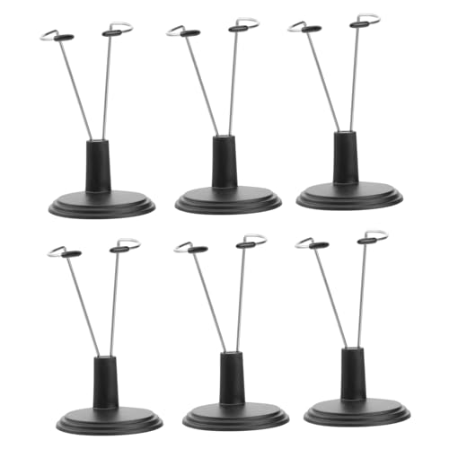 NAMOARLY Portable 6pcs Doll Storage Rack 15cm Doll Display Stand Space-Saving Toy Model Bracket Perfect for Home Store Market Made of PVC
