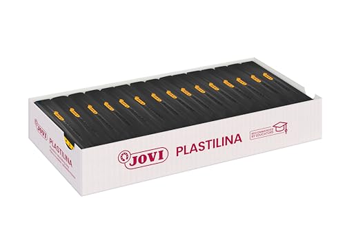 Jovi - Caja de plastilina, 15 pastillas 150 g, color negro (7115) , color/modelo surtido